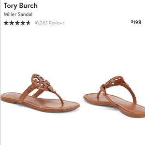 NWOT Tory Burch - Miller Sandal - Brown - Size 9.5